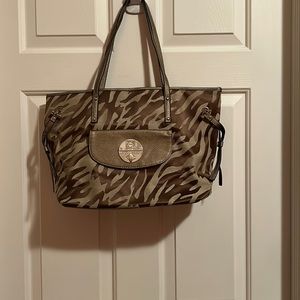 Anne Klein Tote Bag   Like New Animal Print
